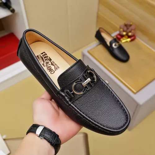 Replica Salvatore Ferragamo Leather Shoes For Men #1330819 $72.00 USD for Wholesale