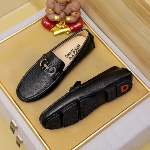 Replica Salvatore Ferragamo Leather Shoes For Men #1330819 $72.00 USD for Wholesale