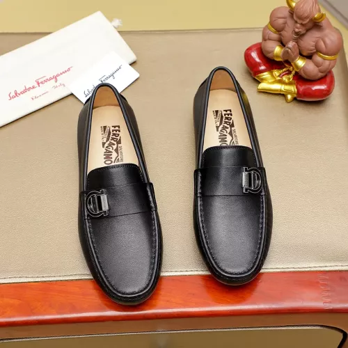 Cheap Salvatore Ferragamo Leather Shoes For Men #1330820, $$72.00 USD On Salvatore Ferragamo Leather Shoes