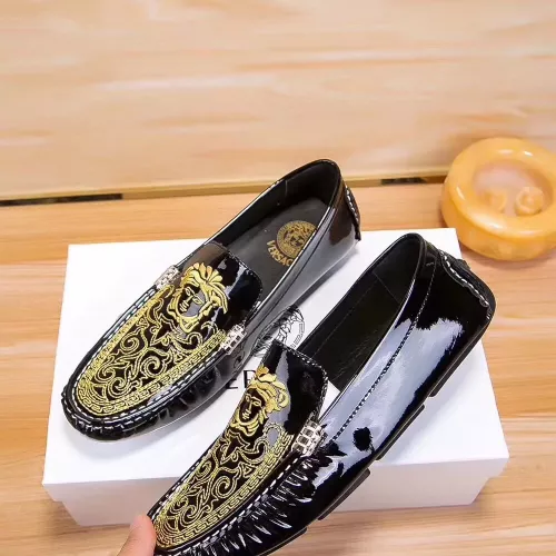 Cheap Versace Leather Shoes For Men #1330826, $$72.00 USD On Versace Leather Shoes