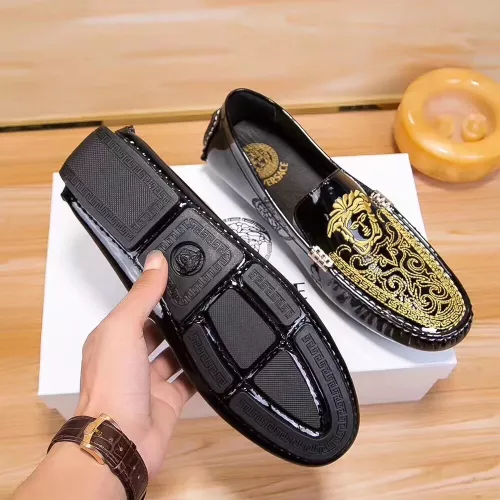 Replica Versace Leather Shoes For Men #1330826 $72.00 USD for Wholesale