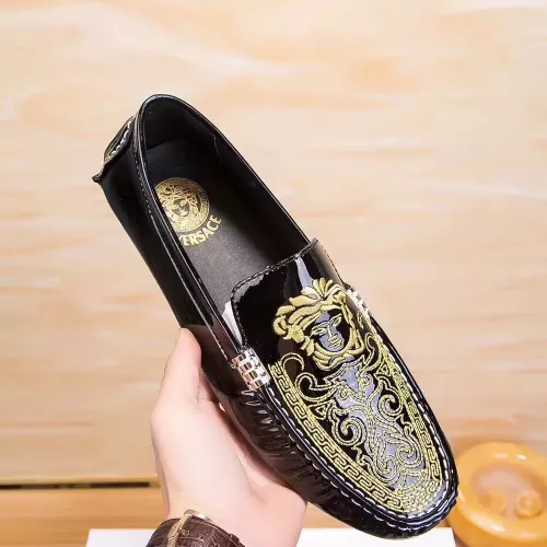 Replica Versace Leather Shoes For Men #1330826 $72.00 USD for Wholesale