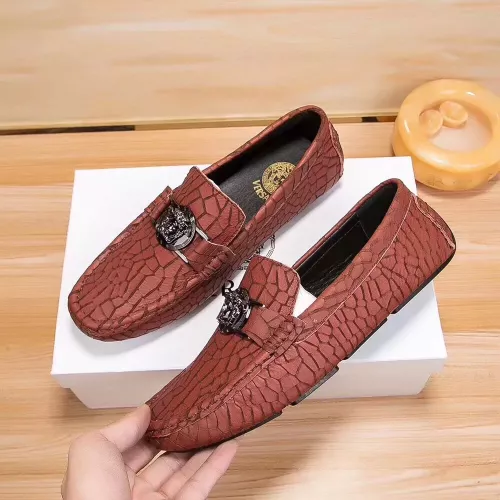 Replica Versace Leather Shoes For Men #1330827 $76.00 USD for Wholesale