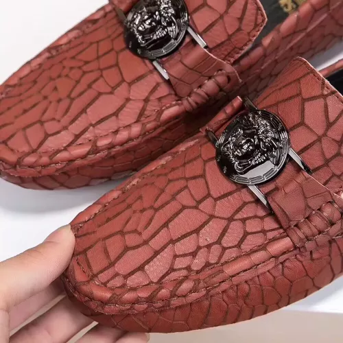 Replica Versace Leather Shoes For Men #1330827 $76.00 USD for Wholesale