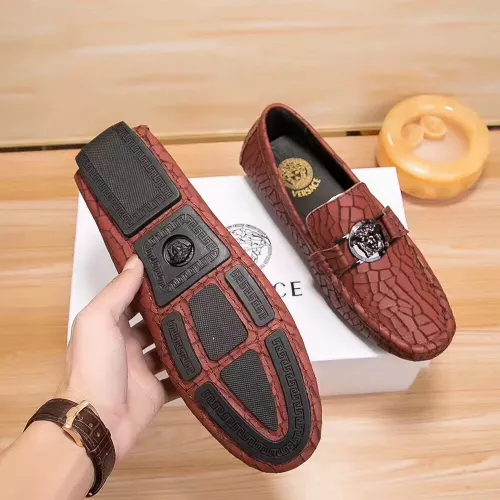 Replica Versace Leather Shoes For Men #1330827 $76.00 USD for Wholesale