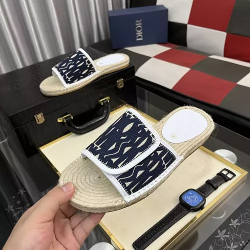 Replica Christian Dior Slippers For Men #1330850 $60.00 USD for Wholesale