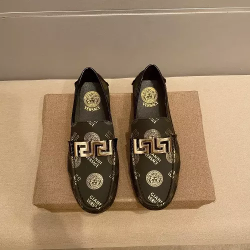 Cheap Versace Leather Shoes For Men #1330854, $$72.00 USD On Versace Leather Shoes