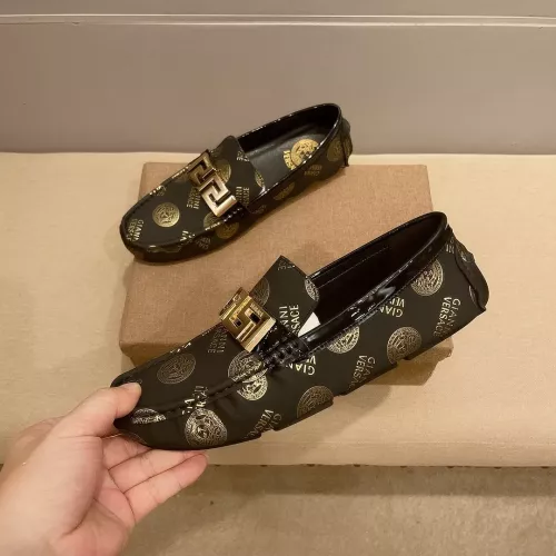 Replica Versace Leather Shoes For Men #1330854 $72.00 USD for Wholesale