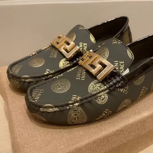 Replica Versace Leather Shoes For Men #1330854 $72.00 USD for Wholesale