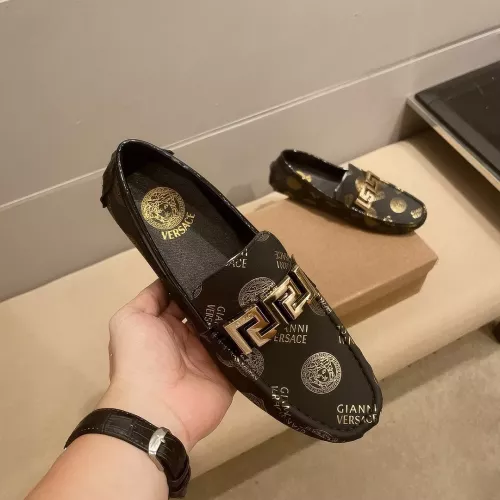 Replica Versace Leather Shoes For Men #1330854 $72.00 USD for Wholesale