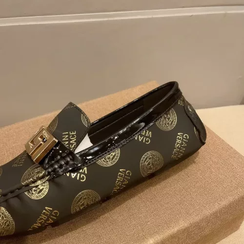 Replica Versace Leather Shoes For Men #1330854 $72.00 USD for Wholesale