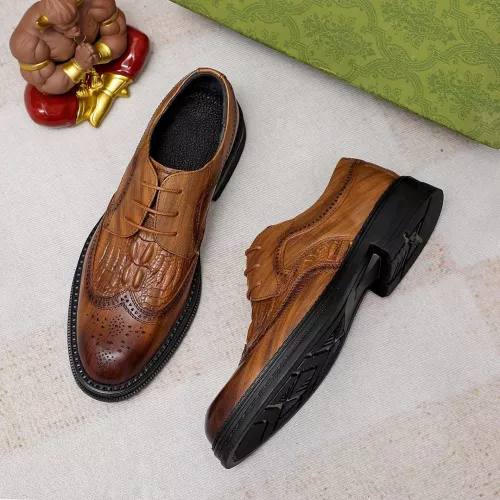 Replica Gucci Oxfords Shoes For Men #1330930 $85.00 USD for Wholesale