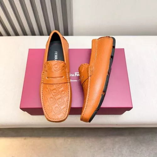Cheap Salvatore Ferragamo Leather Shoes For Men #1330935, $$100.00 USD On Salvatore Ferragamo Leather Shoes