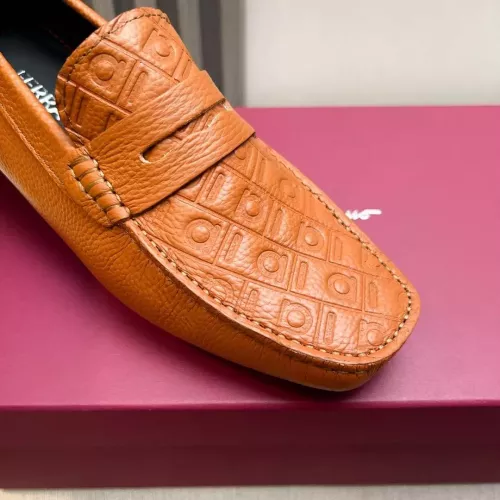Replica Salvatore Ferragamo Leather Shoes For Men #1330935 $100.00 USD for Wholesale