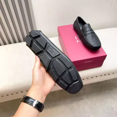 Replica Salvatore Ferragamo Leather Shoes For Men #1330938 $100.00 USD for Wholesale