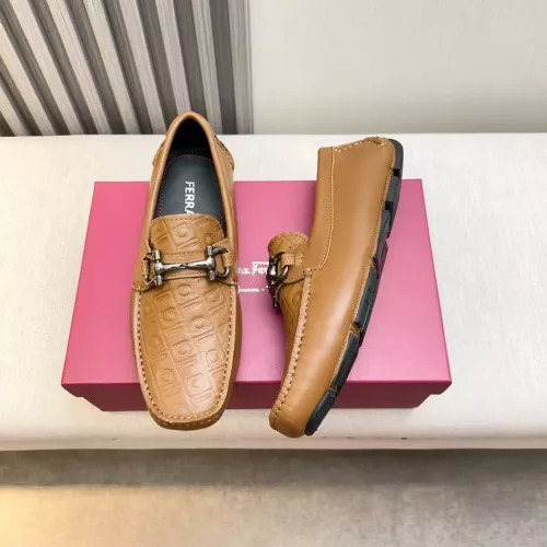Cheap Salvatore Ferragamo Leather Shoes For Men #1330939, $$100.00 USD On Salvatore Ferragamo Leather Shoes