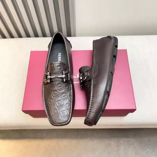 Cheap Salvatore Ferragamo Leather Shoes For Men #1330940, $$100.00 USD On Salvatore Ferragamo Leather Shoes