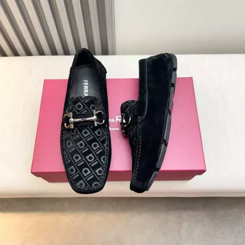 Cheap Salvatore Ferragamo Leather Shoes For Men #1330943, $$100.00 USD On Salvatore Ferragamo Leather Shoes