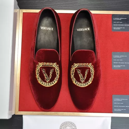 Replica Versace Leather Shoes For Men #1331027 $85.00 USD for Wholesale