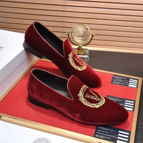 Replica Versace Leather Shoes For Men #1331027 $85.00 USD for Wholesale