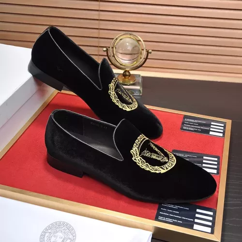 Replica Versace Leather Shoes For Men #1331028 $85.00 USD for Wholesale
