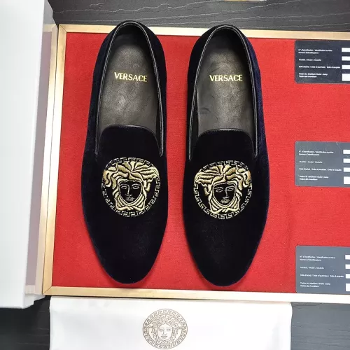 Replica Versace Leather Shoes For Men #1331030 $85.00 USD for Wholesale