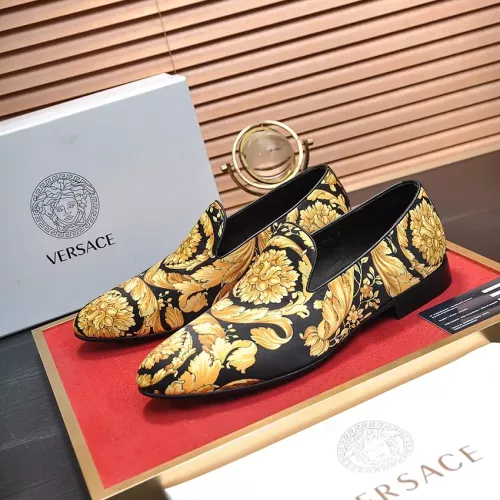 Cheap Versace Leather Shoes For Men #1331033, $$85.00 USD On Versace Leather Shoes