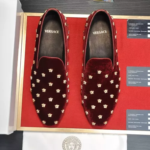 Replica Versace Leather Shoes For Men #1331034 $88.00 USD for Wholesale