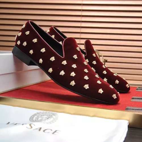Replica Versace Leather Shoes For Men #1331034 $88.00 USD for Wholesale