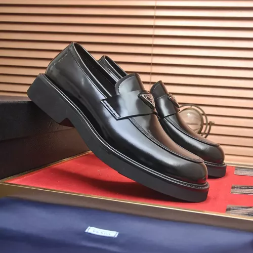 Replica Prada Leather Shoes For Men #1331042 $140.00 USD for Wholesale