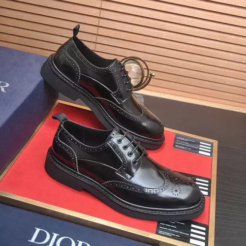 Replica Christian Dior Leather Shoes For Men #1331050 $140.00 USD for Wholesale