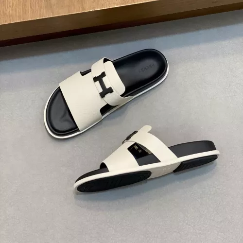 Replica Hermes Slippers For Men #1331075 $82.00 USD for Wholesale