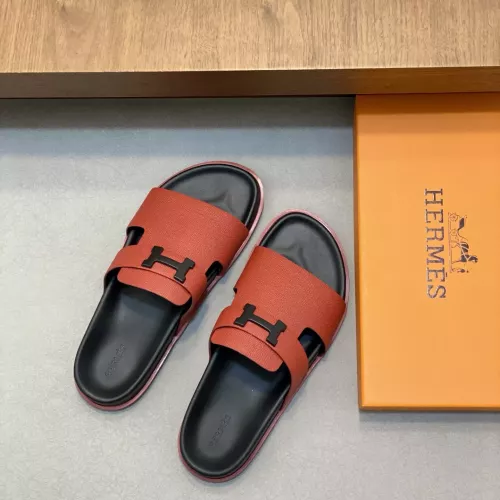 Replica Hermes Slippers For Men #1331078 $82.00 USD for Wholesale