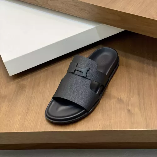 Replica Hermes Slippers For Men #1331080 $82.00 USD for Wholesale