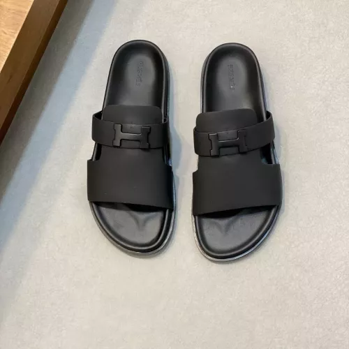 Replica Hermes Slippers For Men #1331101 $82.00 USD for Wholesale