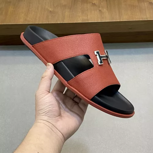 Replica Hermes Slippers For Men #1331116 $82.00 USD for Wholesale