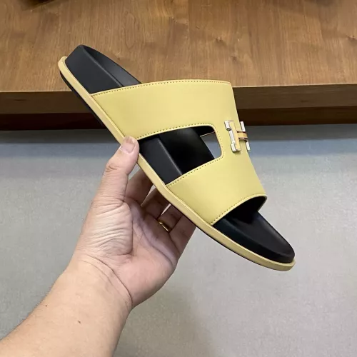 Replica Hermes Slippers For Men #1331121 $82.00 USD for Wholesale