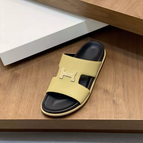 Replica Hermes Slippers For Men #1331121 $82.00 USD for Wholesale