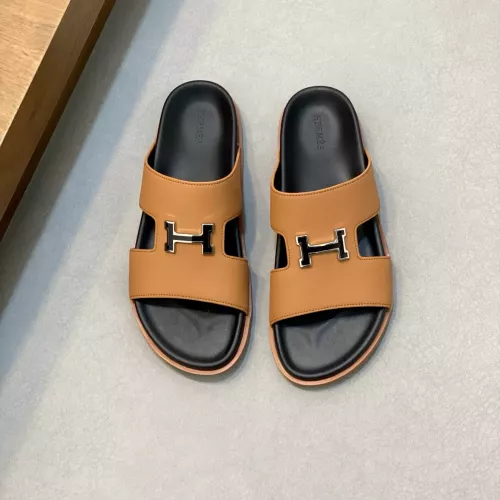 Replica Hermes Slippers For Men #1331122 $82.00 USD for Wholesale