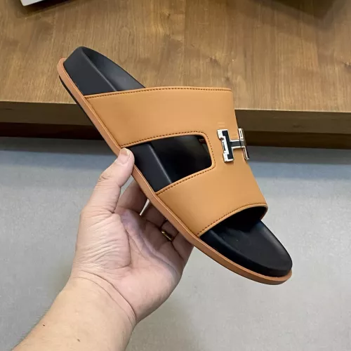 Replica Hermes Slippers For Men #1331122 $82.00 USD for Wholesale