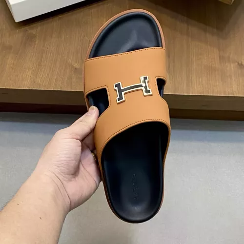 Replica Hermes Slippers For Men #1331122 $82.00 USD for Wholesale
