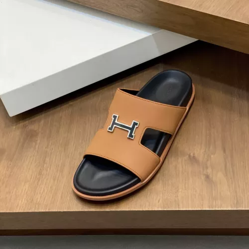 Replica Hermes Slippers For Men #1331122 $82.00 USD for Wholesale