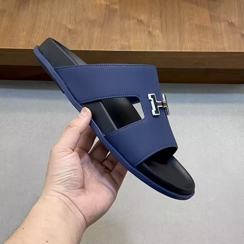 Replica Hermes Slippers For Men #1331125 $82.00 USD for Wholesale