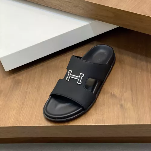 Replica Hermes Slippers For Men #1331126 $82.00 USD for Wholesale