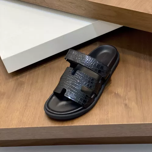 Replica Hermes Slippers For Men #1331127 $82.00 USD for Wholesale