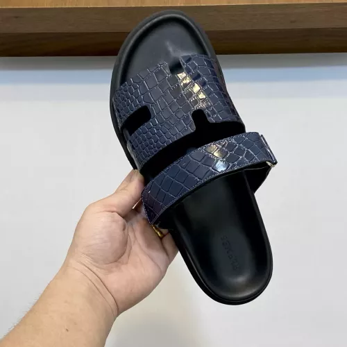 Replica Hermes Slippers For Men #1331129 $82.00 USD for Wholesale