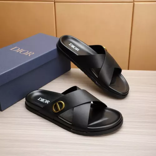 Replica Christian Dior Slippers For Men #1331145 $68.00 USD for Wholesale