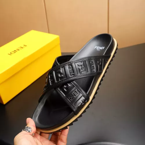 Replica Fendi Slippers For Men #1331168 $68.00 USD for Wholesale