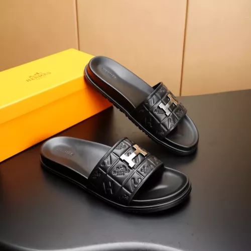 Replica Hermes Slippers For Men #1331171 $68.00 USD for Wholesale