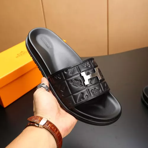 Replica Hermes Slippers For Men #1331171 $68.00 USD for Wholesale